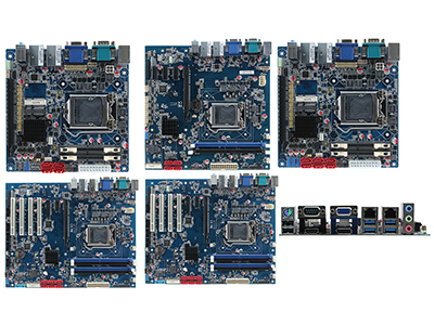 Foto Placas madre industriales para procesadores Intel de séptima generación.